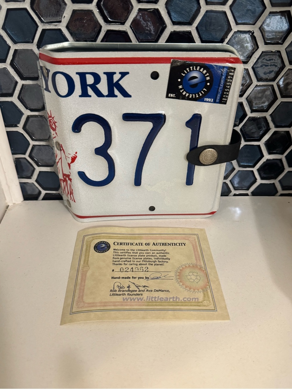 Vintage Littlearth New York License Plate CD DVD Holder Case New NWT Certificate